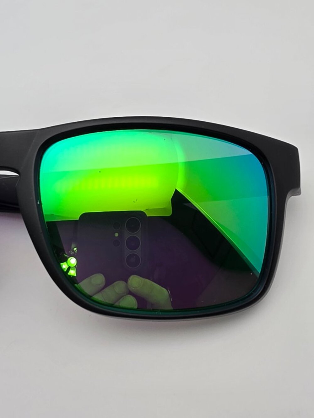 Blenders Canyon Celtic Light Matte Black Frame Polarized Green Mirror Sunglasses - Picture 12 of 13